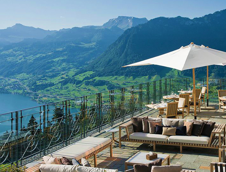 World's Best Hotel Views | Hotel Villa Honegg, Ennetbuergen, Switzerland