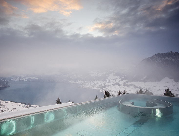 World's Best Hotel Views | Hotel Villa Honegg, Ennetbuergen, Switzerland