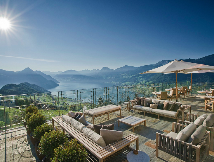 World's Best Hotel Views | Hotel Villa Honegg, Ennetbuergen, Switzerland