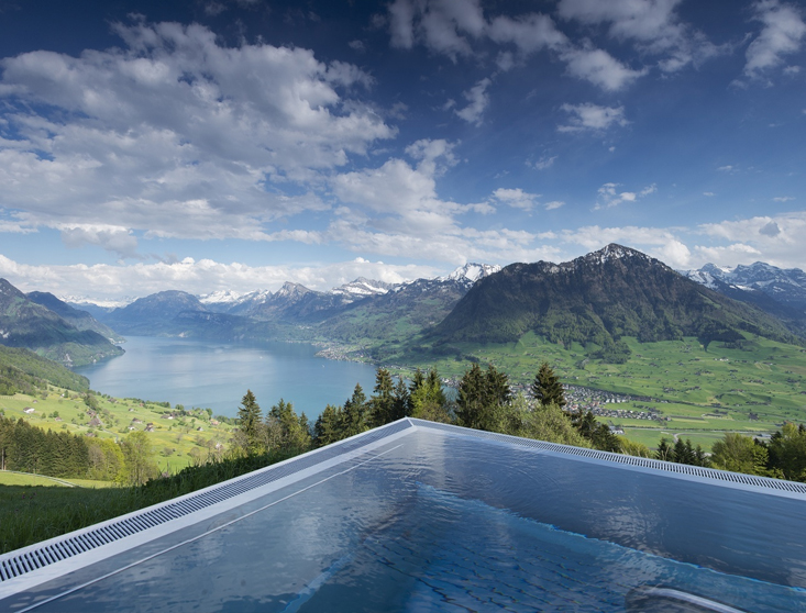 World's Best Hotel Views | Hotel Villa Honegg, Ennetbuergen, Switzerland