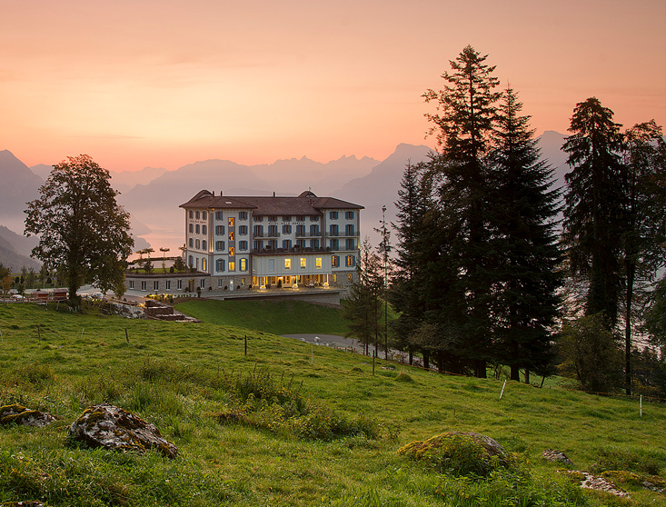 World's Best Hotel Views | Hotel Villa Honegg, Ennetbuergen, Switzerland