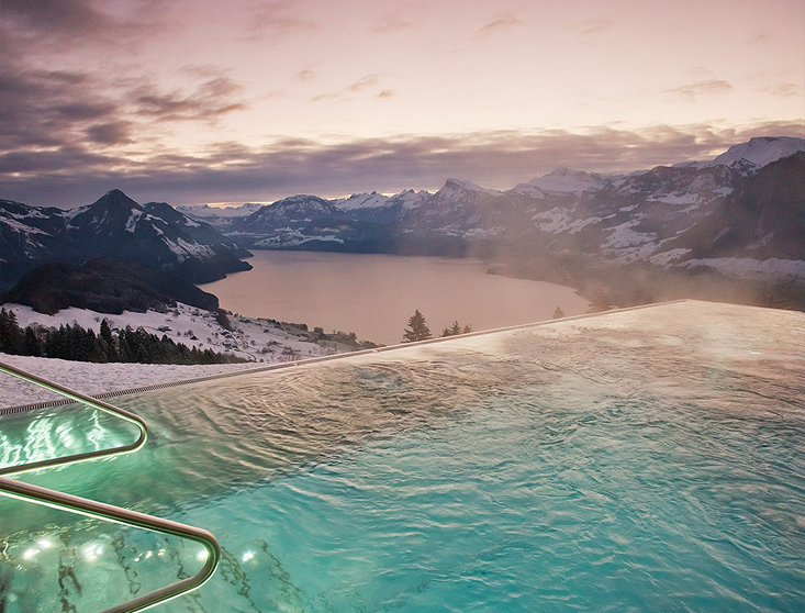 World's Best Hotel Views | Hotel Villa Honegg, Ennetbuergen, Switzerland
